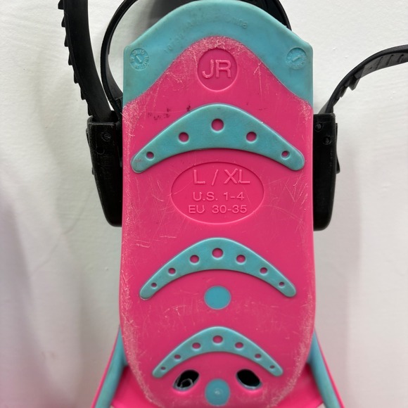 Speedo Dive JR Kids Swim Fins Pink Blue L/XL US 1-4 EU 30-35 - Picture 4 of 5